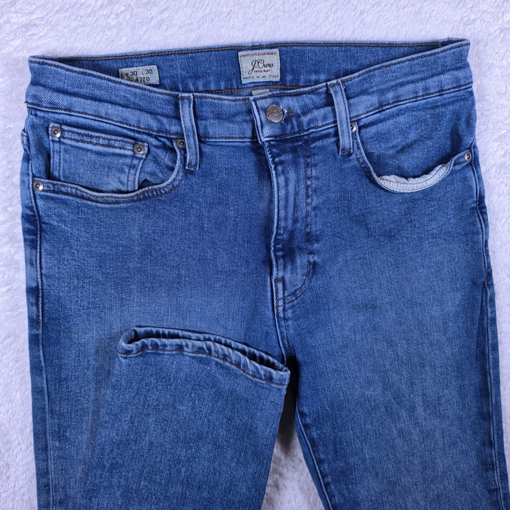 J.Crew 770 Mens 30/30 Blue Straight Fit Stretch Denim Jeans